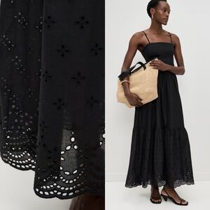 Playa Lucila / Square Neck Maxi Dress in Black